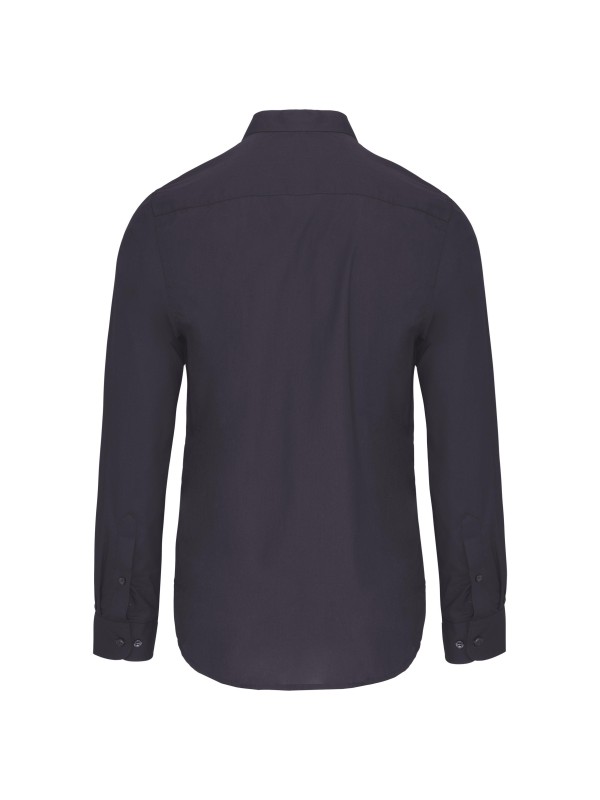 Camisa com gola � padre de manga comprida - K515C