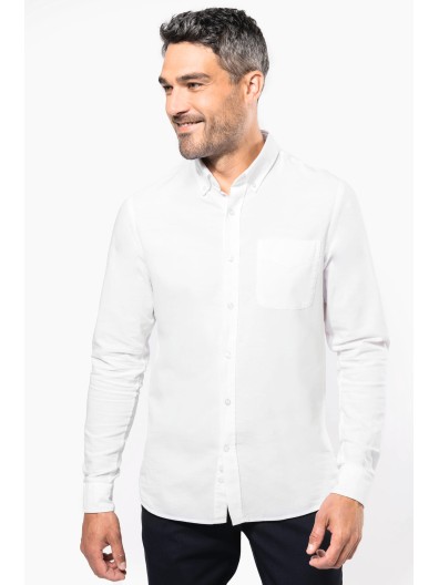 Camisa em Oxford de manga comprida - K516