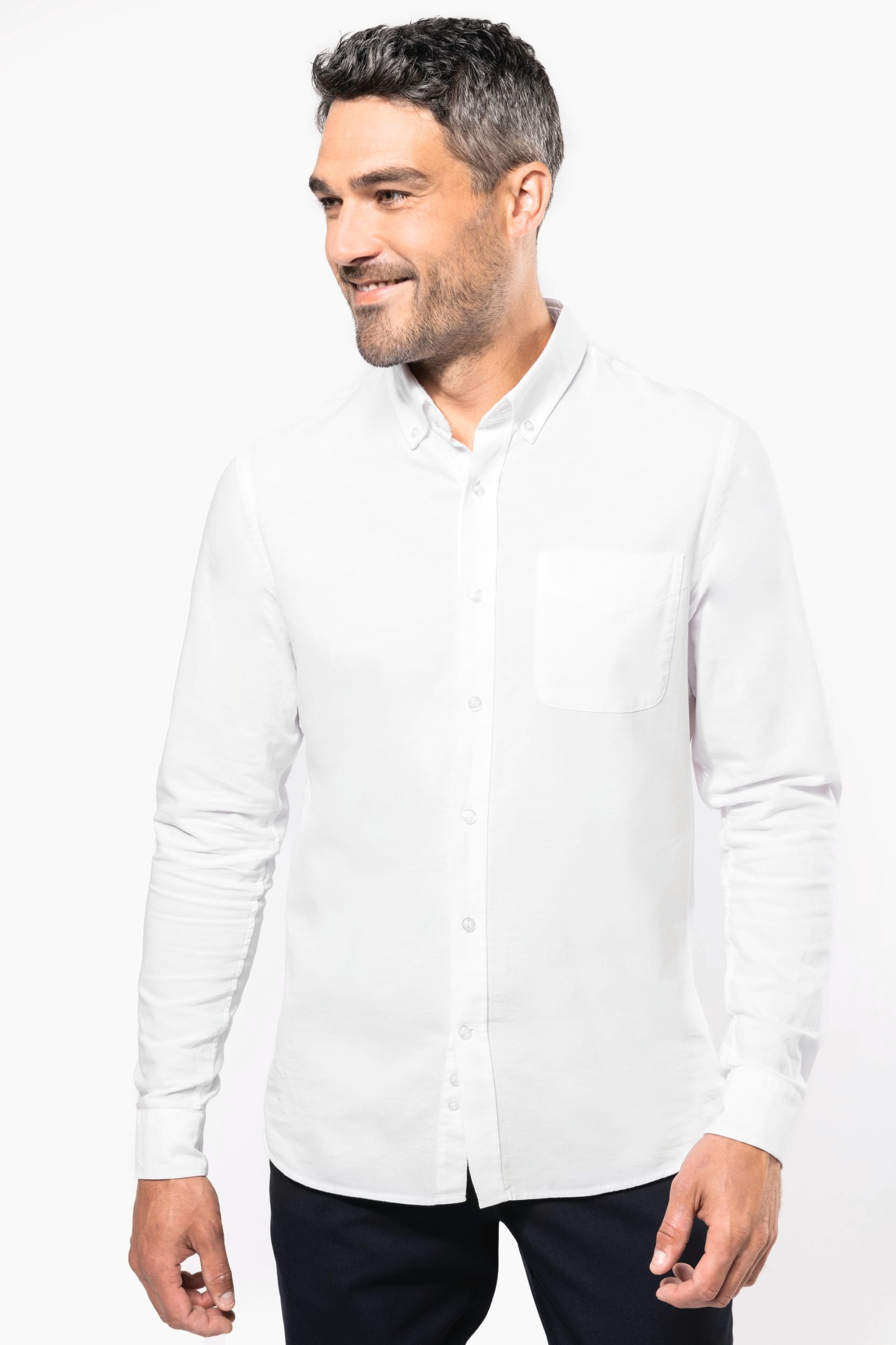 Camisa em Oxford de manga comprida - K516