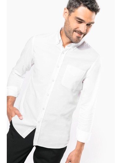 Camisa em Oxford de manga comprida - K516