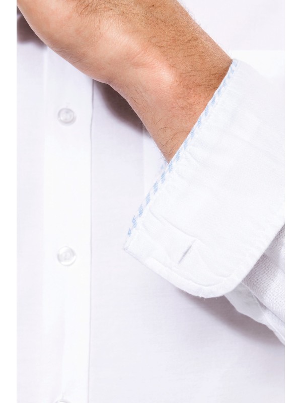 Camisa em Oxford de manga comprida - K516