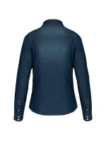 Camisa em ganga manga comprida - K518