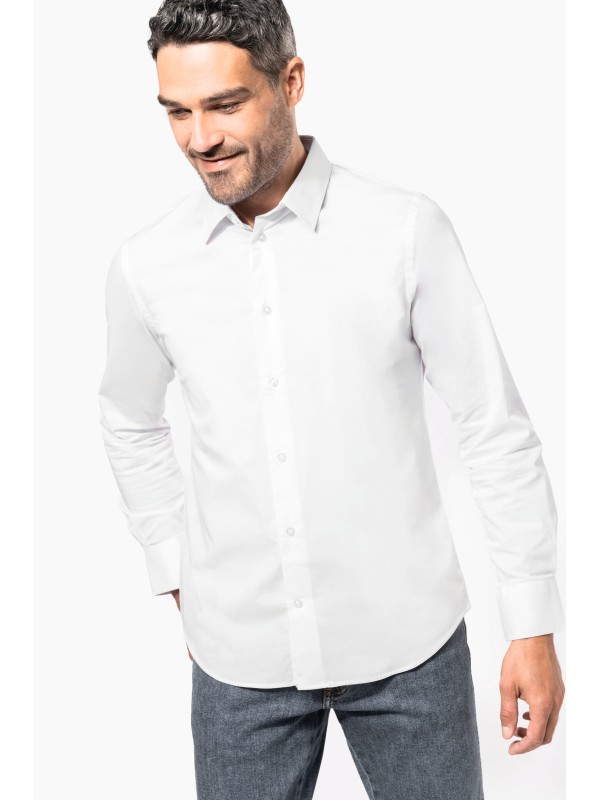 Camisa de manga comprida com Stretch - K529