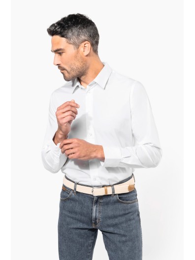 Camisa de manga comprida com Stretch - K529