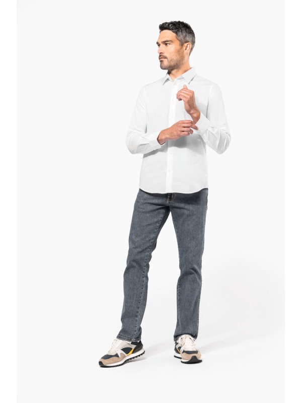 Camisa de manga comprida com Stretch - K529