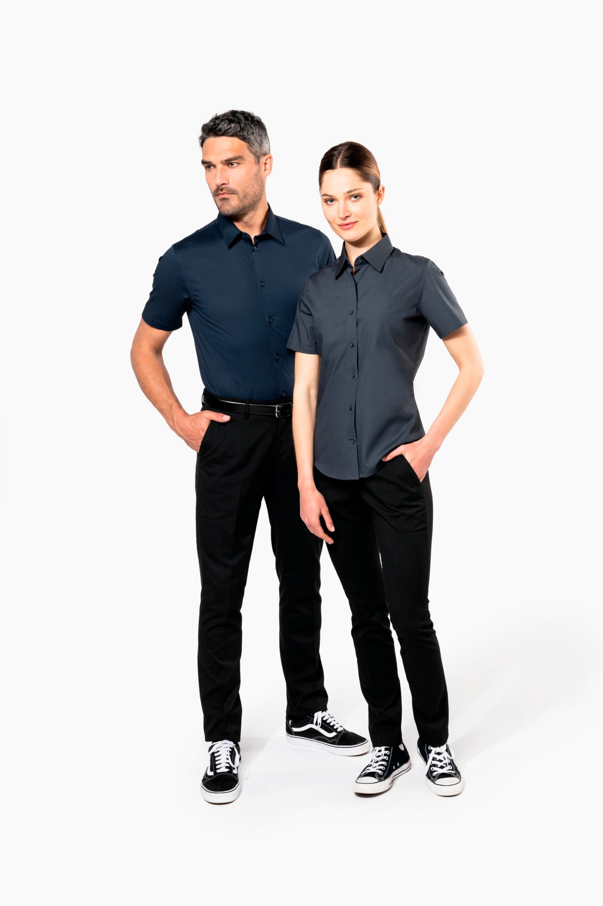 Camisa de manga curta com Stretch - K531