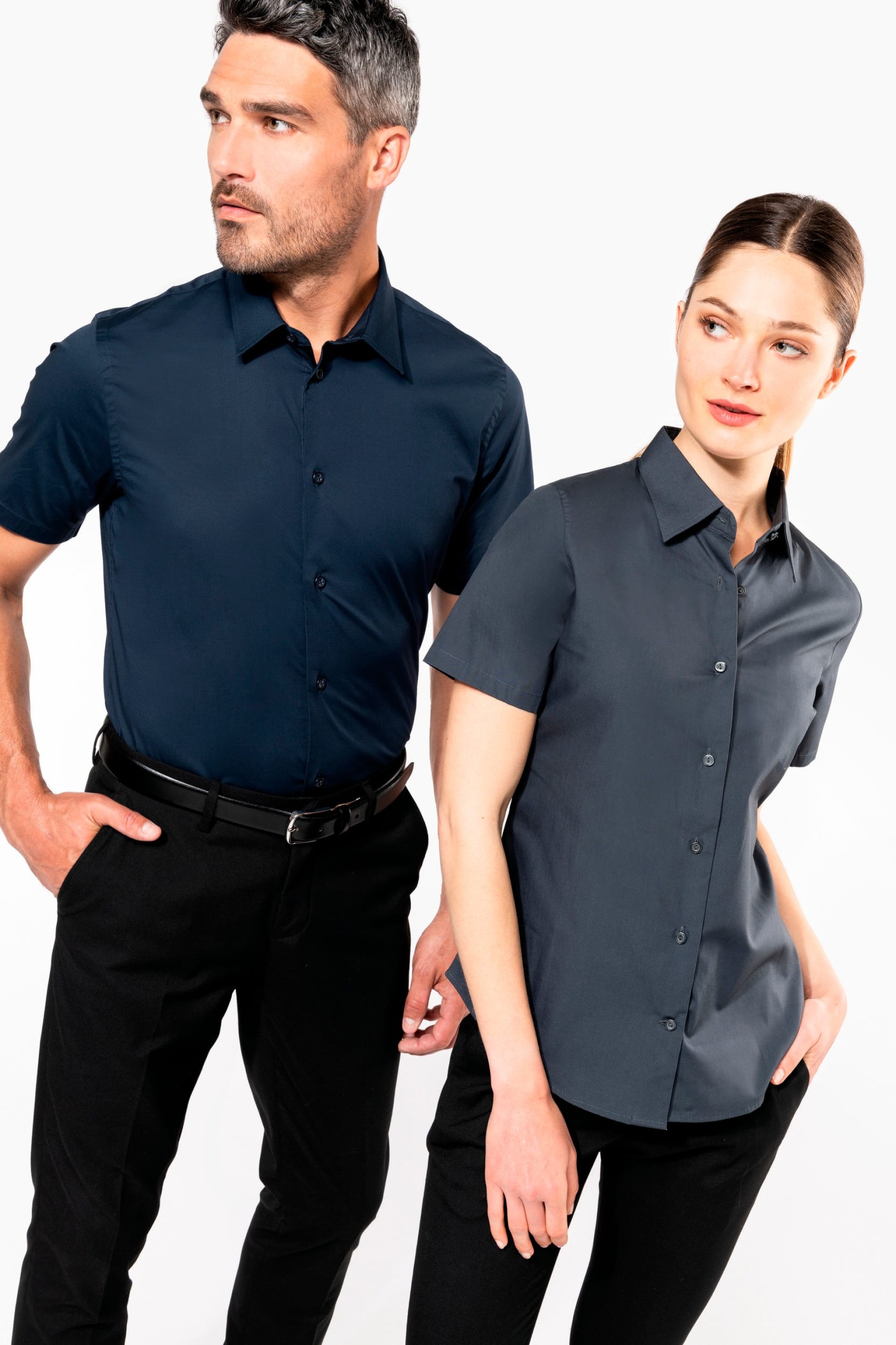 Camisa de manga curta com Stretch - K531