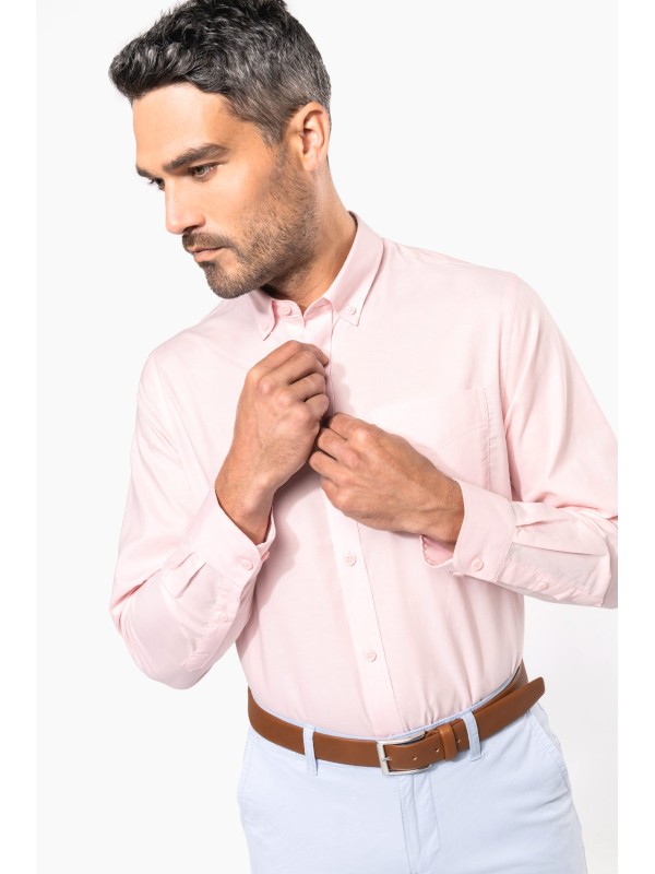 Camisa manga comprida em Oxford de tratamento f�cil - K533C