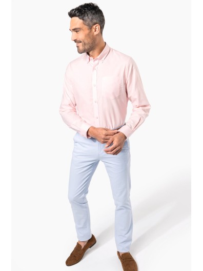 Camisa manga comprida em Oxford de tratamento f�cil - K533C