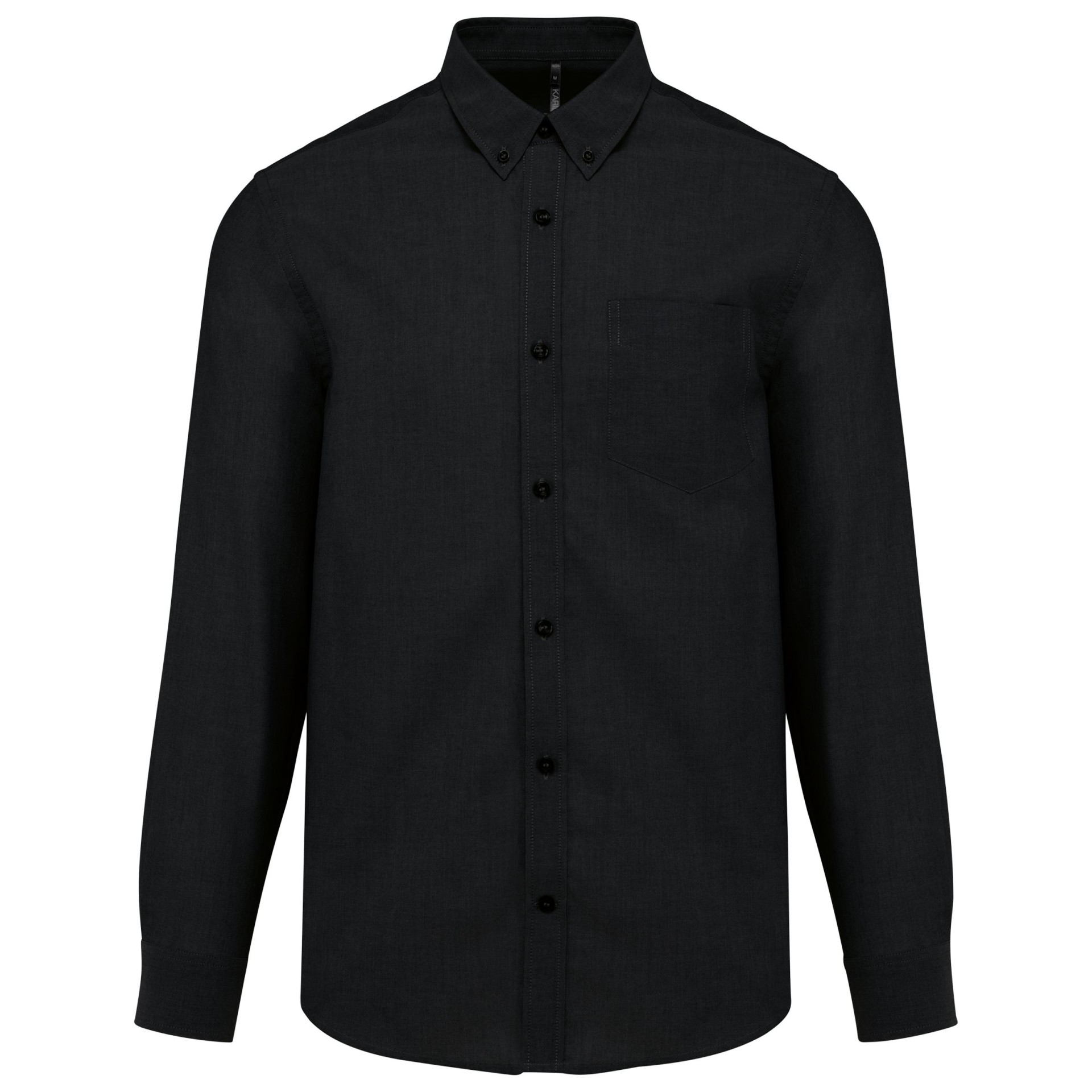 Camisa manga comprida em Oxford de tratamento fácil - K533C