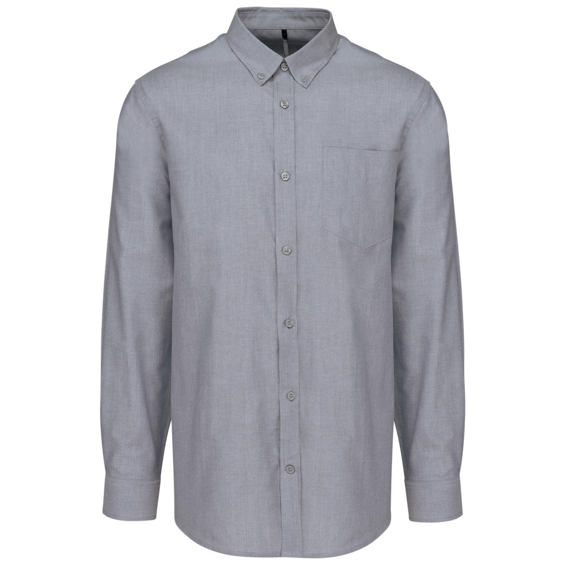 Camisa manga comprida em Oxford de tratamento fácil - K533C