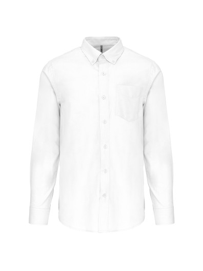 Camisa manga comprida em Oxford de tratamento fcil - K533