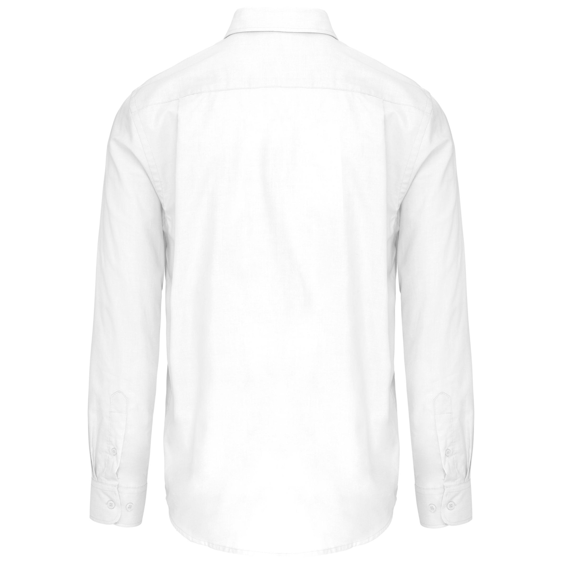 Camisa manga comprida em Oxford de tratamento fácil - K533