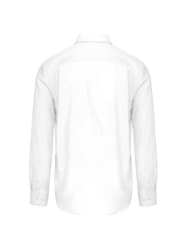 Camisa manga comprida em Oxford de tratamento f�cil - K533