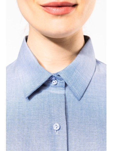 Camisa manga comprida em Oxford de tratamento f�cil - K534