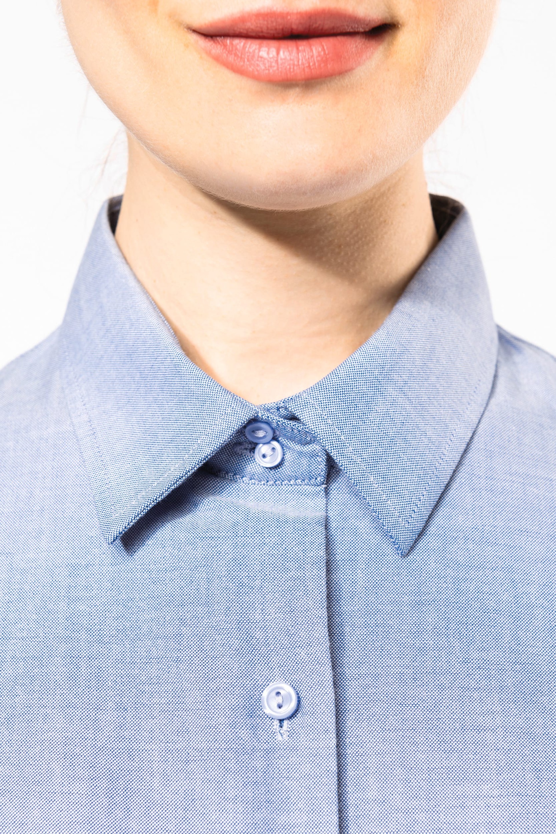 Camisa manga comprida em Oxford de tratamento fácil - K534