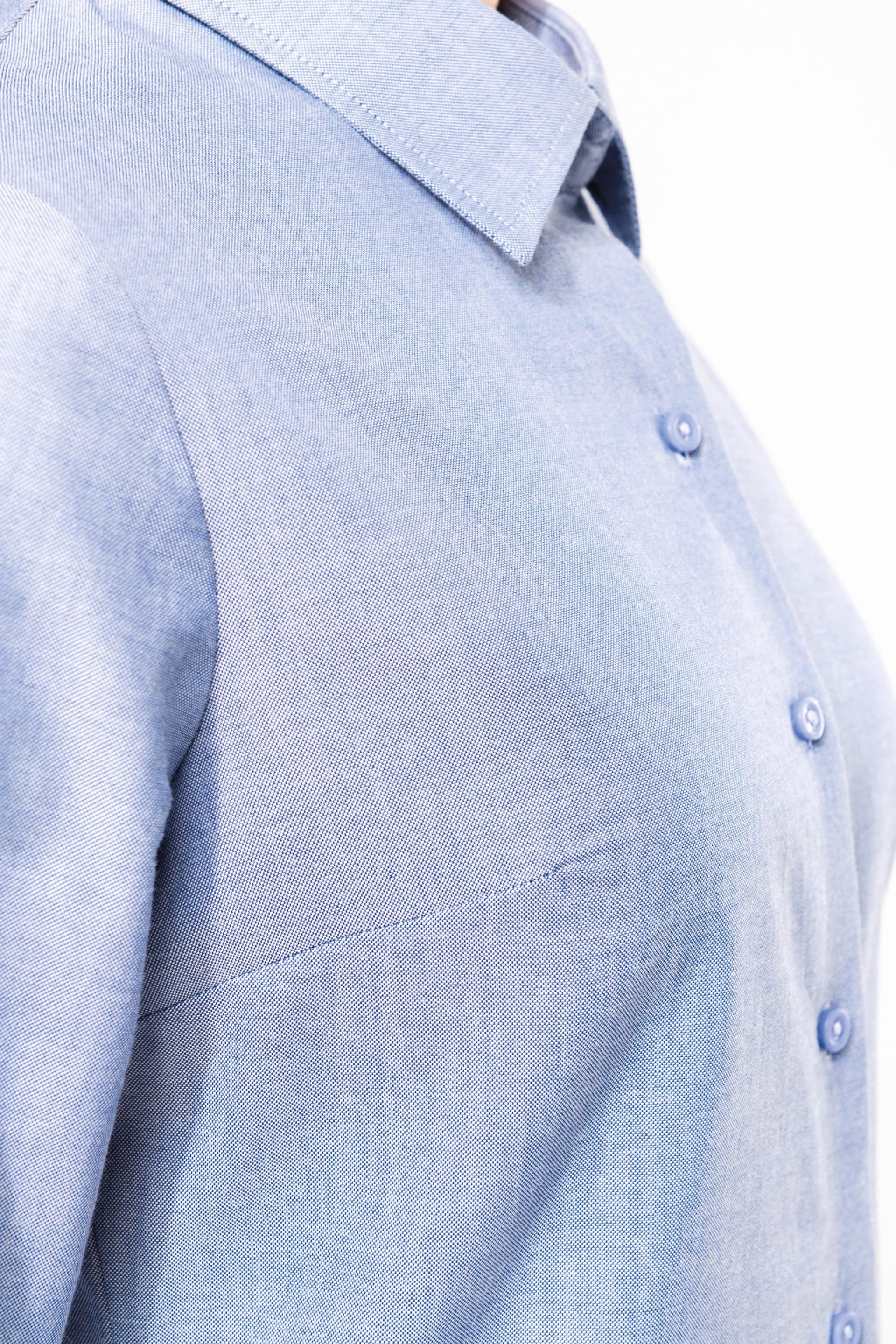 Camisa manga comprida em Oxford de tratamento fácil - K534