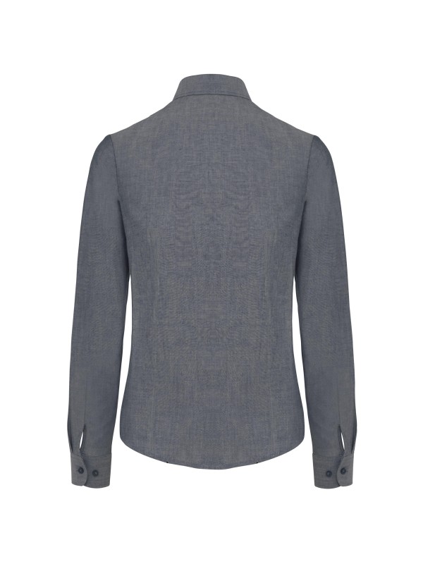 Camisa manga comprida em Oxford de tratamento fácil - K534C