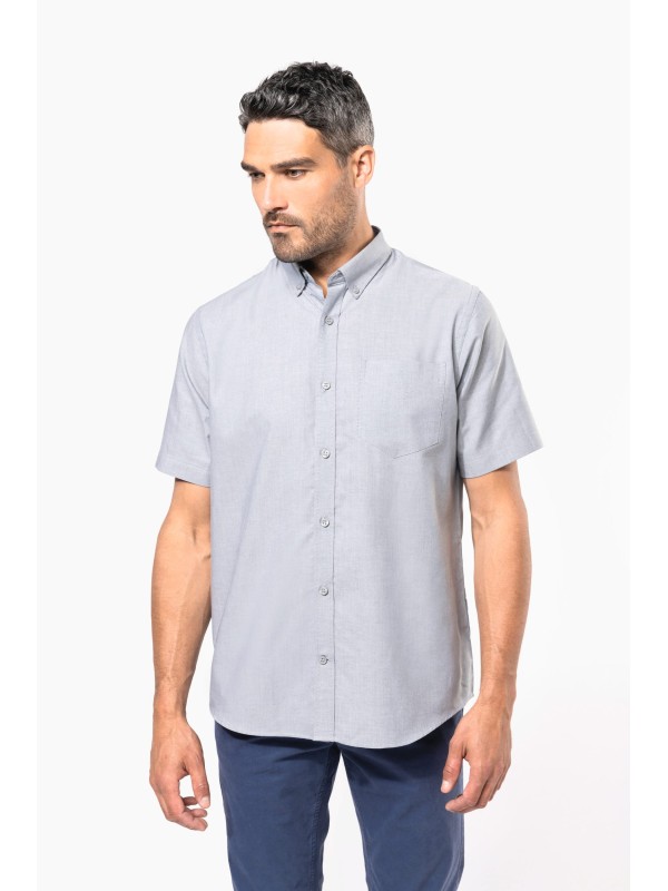 Camisa manga curta em Oxford de tratamento f�cil - K535C