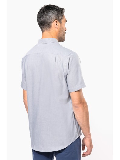 Camisa manga curta em Oxford de tratamento f�cil - K535C