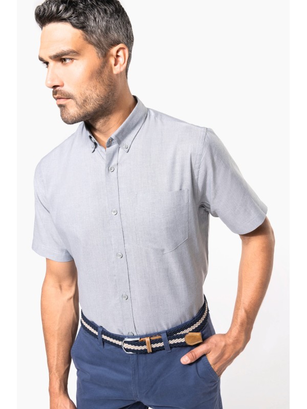 Camisa manga curta em Oxford de tratamento f�cil - K535C