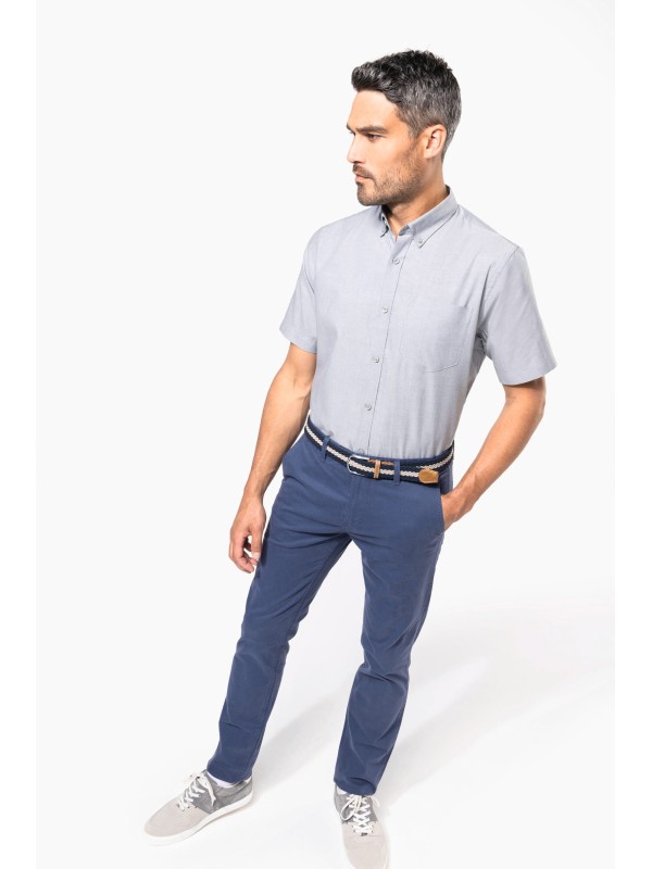 Camisa manga curta em Oxford de tratamento f�cil - K535C