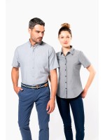 Camisa manga curta em Oxford de tratamento fcil - K535C
