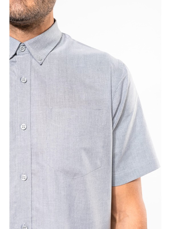 Camisa manga curta em Oxford de tratamento f�cil - K535C