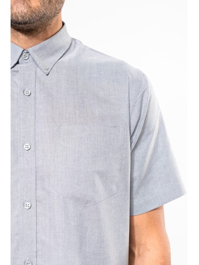 Camisa manga curta em Oxford de tratamento f�cil - K535C