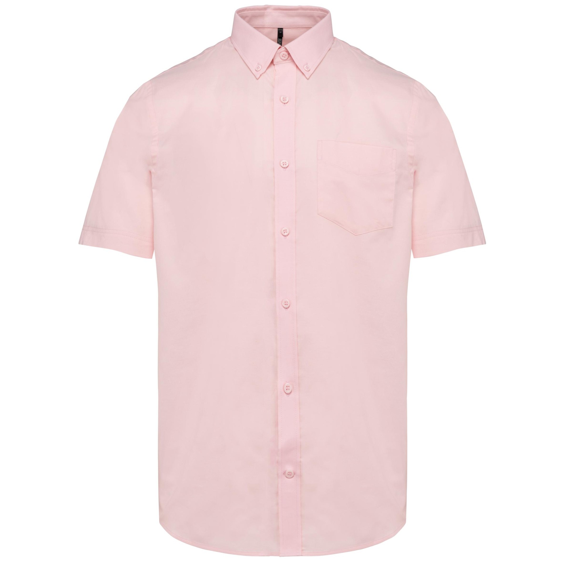 Camisa manga curta em Oxford de tratamento fácil - K535C
