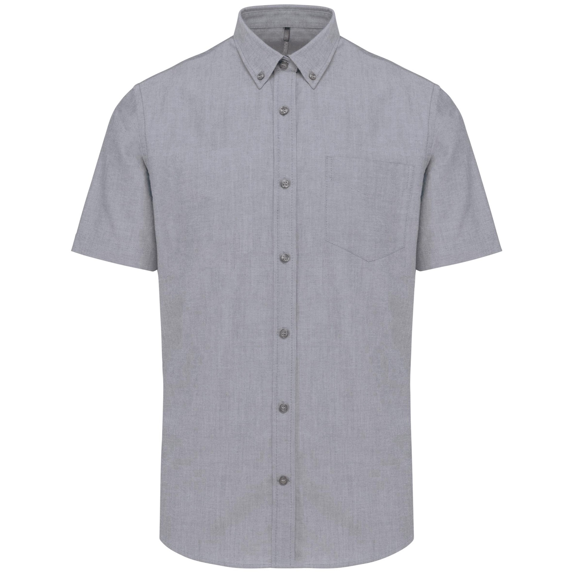 Camisa manga curta em Oxford de tratamento fácil - K535C