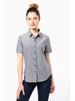 Camisa manga curta em Oxford tratamento fcil - K536C