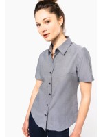 Camisa manga curta em Oxford tratamento fcil - K536C