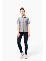 Camisa manga curta em Oxford tratamento fcil - K536C