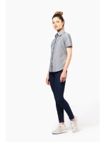 Camisa manga curta em Oxford tratamento fcil - K536C
