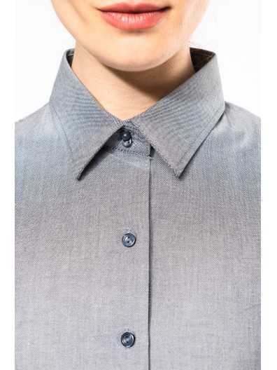 Camisa manga curta em Oxford tratamento f�cil - K536C