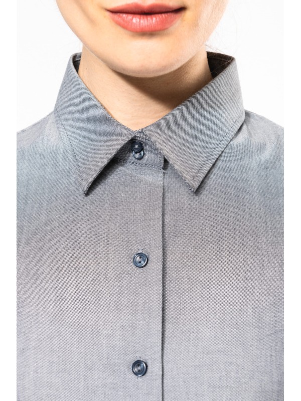 Camisa manga curta em Oxford tratamento f�cil - K536C