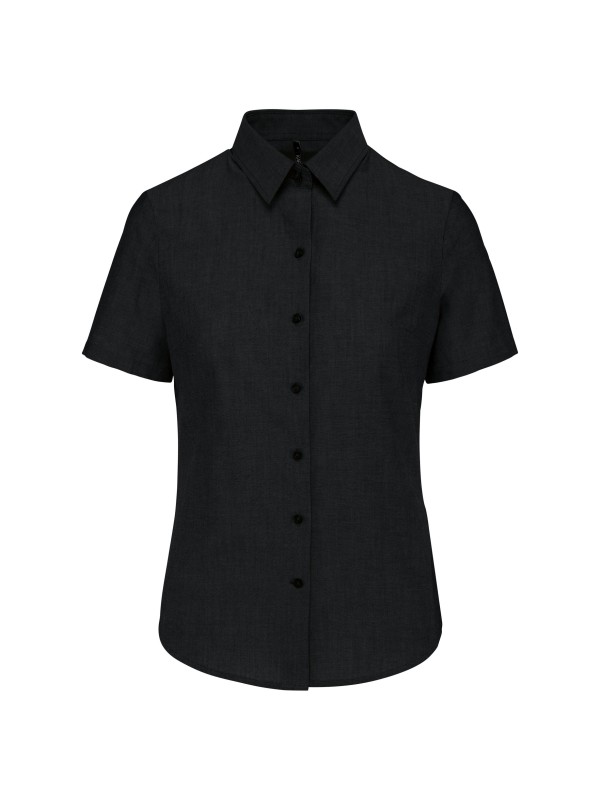 Camisa manga curta em Oxford tratamento fcil - K536C