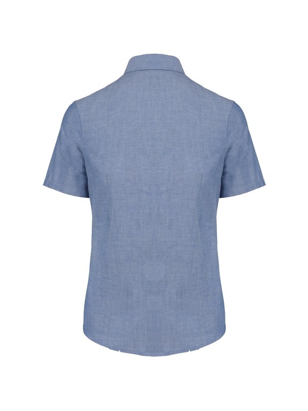 Camisa manga curta em Oxford tratamento f�cil - K536C