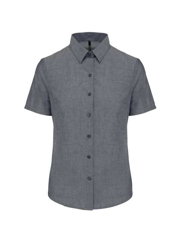 Camisa manga curta em Oxford tratamento f�cil - K536C