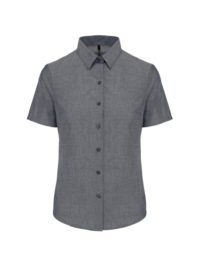 Camisa manga curta em Oxford tratamento f�cil - K536C