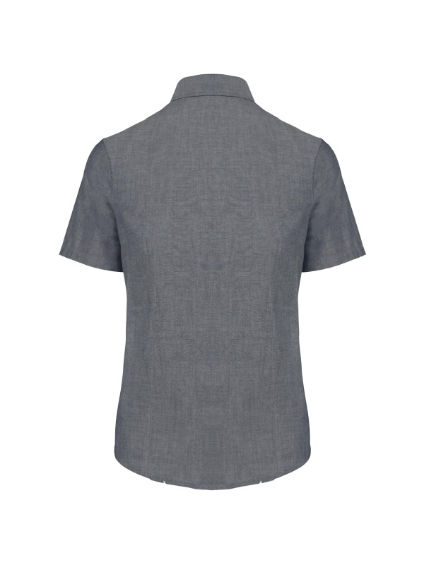 Camisa manga curta em Oxford tratamento f�cil - K536C