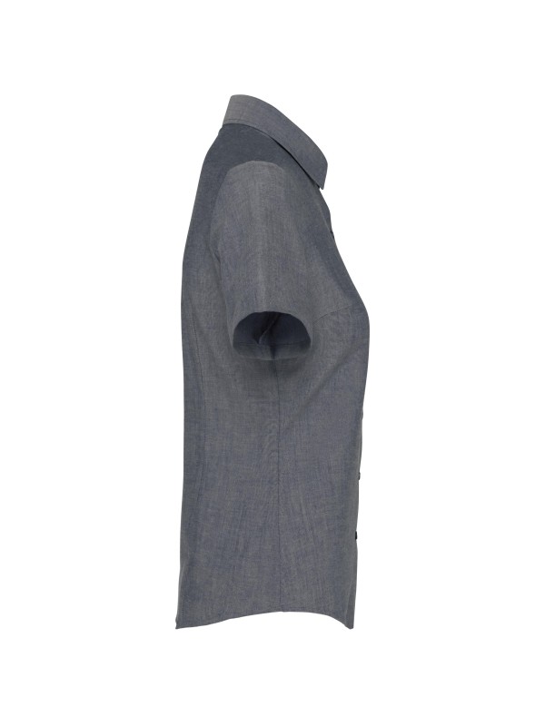 Camisa manga curta em Oxford tratamento f�cil - K536C