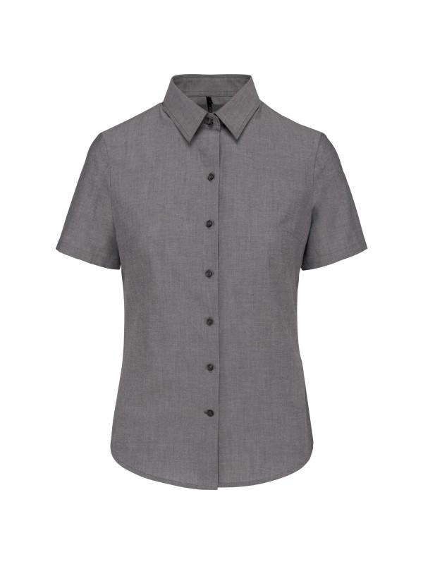 Camisa manga curta em Oxford tratamento fcil - K536C