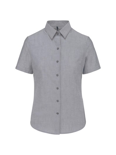 Camisa manga curta em Oxford tratamento fcil - K536C