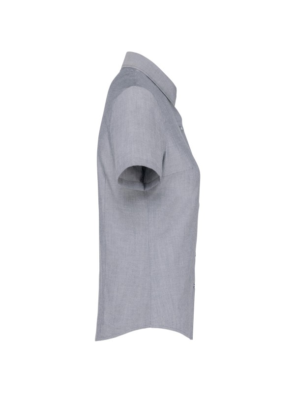 Camisa manga curta em Oxford tratamento f�cil - K536C