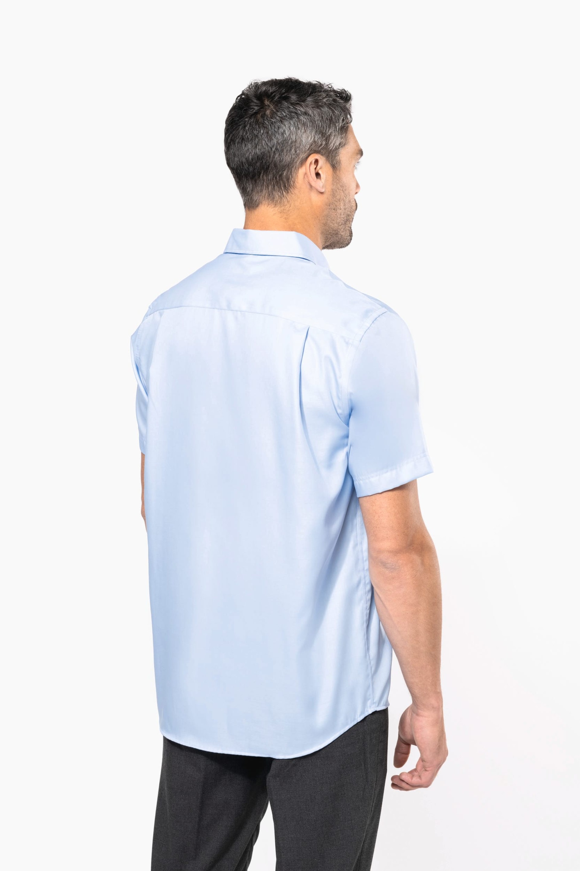 Camisa micro sarja manga curta supreme não precisa passar a ferro - K539C