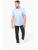 Camisa micro sarja manga curta supreme no precisa passar a ferro - K539C