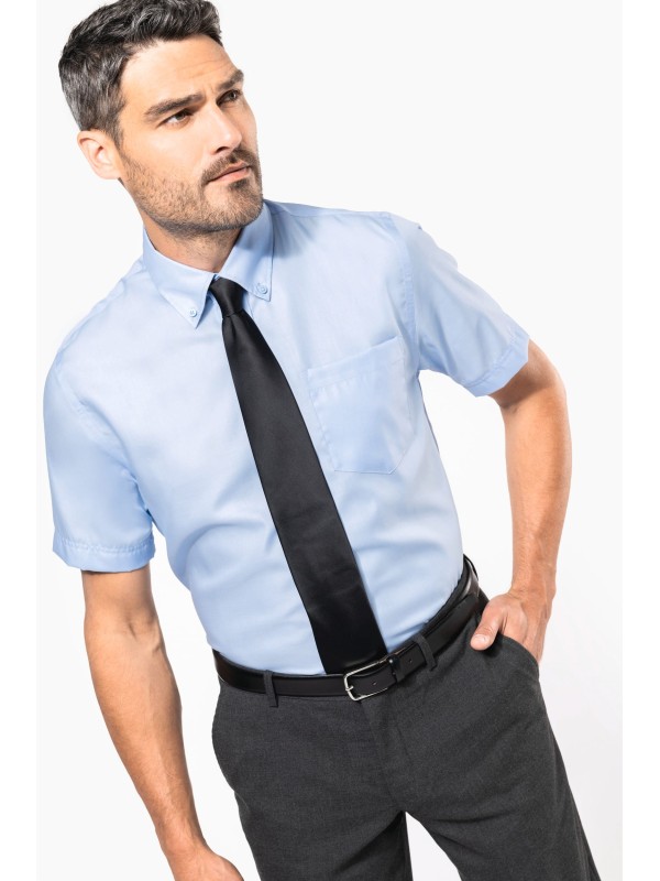 Camisa micro sarja manga curta supreme n�o precisa passar a ferro - K539C