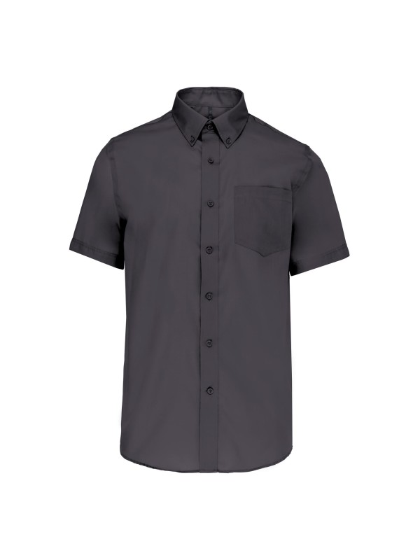 Camisa micro sarja manga curta supreme no precisa passar a ferro - K539C